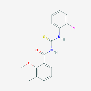 N-{[(2-iodophenyl)amino]carbonothioyl}-2-methoxy-3-methylbenzamide