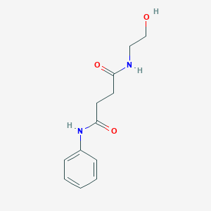 molecular formula C12H16N2O3 B360674 N-(2-hydroxyethyl)-N'-phenylbutanediamide CAS No. 162248-22-8