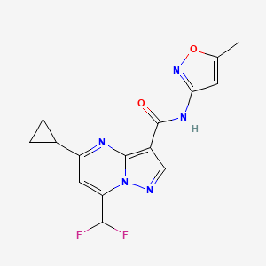 5-cyclopropyl-7-(difluoromethyl)-N-(5-methyl-3-isoxazolyl)pyrazolo[1,5-a]pyrimidine-3-carboxamide