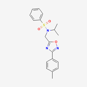 N-isopropyl-N-{[3-(4-methylphenyl)-1,2,4-oxadiazol-5-yl]methyl}benzenesulfonamide