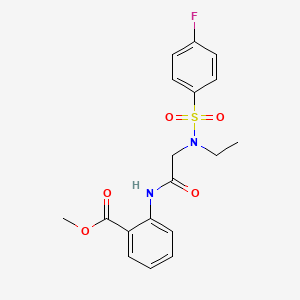 methyl 2-({N-ethyl-N-[(4-fluorophenyl)sulfonyl]glycyl}amino)benzoate