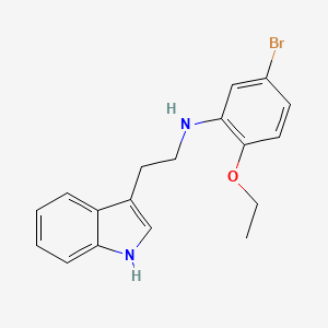 molecular formula C18H19BrN2O B3606885 (5-bromo-2-ethoxyphenyl)[2-(1H-indol-3-yl)ethyl]amine 