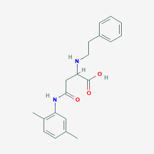 molecular formula C20H24N2O3 B360695 4-((2,5-Dimethylphenyl)amino)-4-oxo-2-(phenethylamino)butanoic acid CAS No. 1030854-83-1