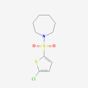 molecular formula C10H14ClNO2S2 B360696 1-(5-Chlorothiophen-2-yl)sulfonylazepane CAS No. 385407-77-2