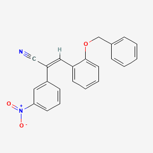 3-[2-(benzyloxy)phenyl]-2-(3-nitrophenyl)acrylonitrile