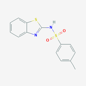 molecular formula C14H12N2O2S2 B360704 N-(1,3-benzothiazol-2-yl)-4-methylbenzenesulfonamide CAS No. 19198-68-6