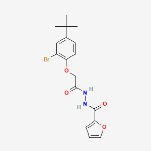 N'-[2-(2-bromo-4-tert-butylphenoxy)acetyl]-2-furohydrazide