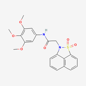 2-(1,1-dioxido-2H-naphtho[1,8-cd]isothiazol-2-yl)-N-(3,4,5-trimethoxyphenyl)acetamide