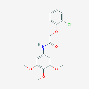 molecular formula C17H18ClNO5 B3607137 2-(2-chlorophenoxy)-N-(3,4,5-trimethoxyphenyl)acetamide 