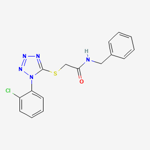 molecular formula C16H14ClN5OS B3607175 N-benzyl-2-{[1-(2-chlorophenyl)-1H-tetrazol-5-yl]thio}acetamide 