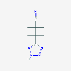 molecular formula C8H13N5 B360722 2,2,3-trimethyl-3-(2H-tetrazol-5-yl)butanenitrile CAS No. 312504-87-3