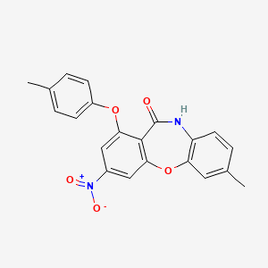 7-methyl-1-(4-methylphenoxy)-3-nitrodibenzo[b,f][1,4]oxazepin-11(10H)-one