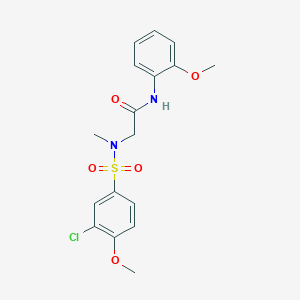 N~2~-[(3-chloro-4-methoxyphenyl)sulfonyl]-N~1~-(2-methoxyphenyl)-N~2~-methylglycinamide