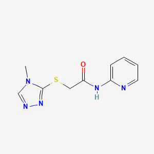 2-[(4-methyl-4H-1,2,4-triazol-3-yl)thio]-N-2-pyridinylacetamide