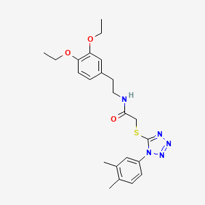 N-[2-(3,4-diethoxyphenyl)ethyl]-2-{[1-(3,4-dimethylphenyl)-1H-tetrazol-5-yl]thio}acetamide