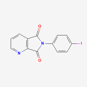 molecular formula C13H7IN2O2 B3607399 6-(4-iodophenyl)-5H-pyrrolo[3,4-b]pyridine-5,7(6H)-dione 