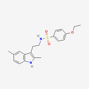 molecular formula C20H24N2O3S B3607437 N-[2-(2,5-dimethyl-1H-indol-3-yl)ethyl]-4-ethoxybenzenesulfonamide 