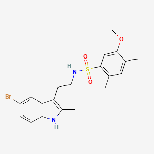 N-[2-(5-bromo-2-methyl-1H-indol-3-yl)ethyl]-5-methoxy-2,4-dimethylbenzenesulfonamide