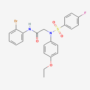 N~1~-(2-bromophenyl)-N~2~-(4-ethoxyphenyl)-N~2~-[(4-fluorophenyl)sulfonyl]glycinamide