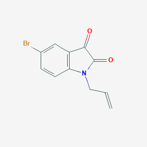 molecular formula C11H8BrNO2 B360765 1-烯丙基-5-溴-1H-吲哚-2,3-二酮 CAS No. 183014-93-9