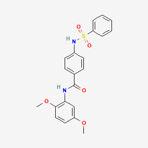 N-(2,5-dimethoxyphenyl)-4-[(phenylsulfonyl)amino]benzamide