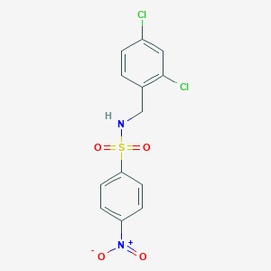 molecular formula C13H10Cl2N2O4S B3607705 N-(2,4-dichlorobenzyl)-4-nitrobenzenesulfonamide 