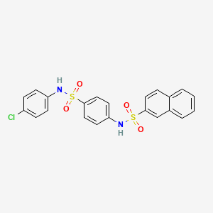 N-(4-{[(4-chlorophenyl)amino]sulfonyl}phenyl)-2-naphthalenesulfonamide