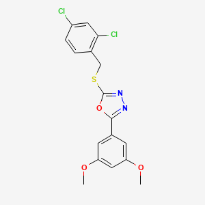 2-[(2,4-dichlorobenzyl)thio]-5-(3,5-dimethoxyphenyl)-1,3,4-oxadiazole