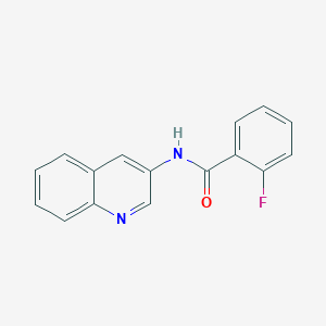 molecular formula C16H11FN2O B360784 2-fluoro-N-quinolin-3-ylbenzamide CAS No. 252917-81-0