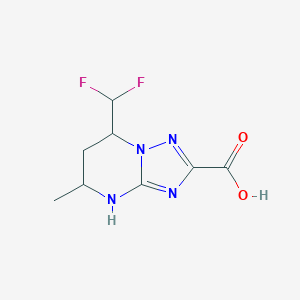 molecular formula C8H10F2N4O2 B360842 7-(Difluoromethyl)-5-methyl-4,5,6,7-tetrahydro-[1,2,4]triazolo[1,5-a]pyrimidine-2-carboxylic acid CAS No. 664992-04-5