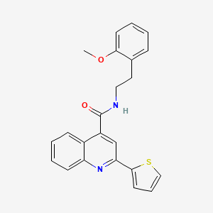 N-[2-(2-methoxyphenyl)ethyl]-2-(thiophen-2-yl)quinoline-4-carboxamide