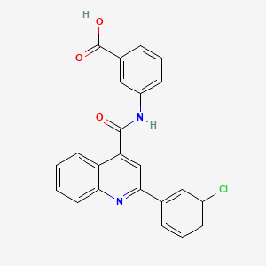 3-({[2-(3-chlorophenyl)-4-quinolinyl]carbonyl}amino)benzoic acid