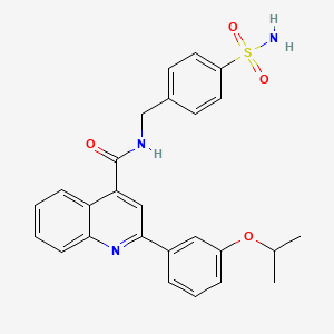 N-[4-(aminosulfonyl)benzyl]-2-(3-isopropoxyphenyl)-4-quinolinecarboxamide