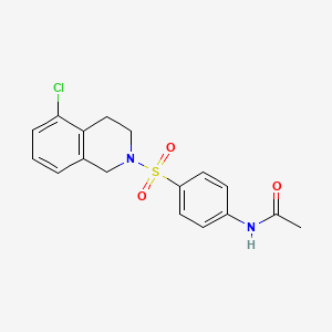 N-{4-[(5-CHLORO-1,2,3,4-TETRAHYDROISOQUINOLIN-2-YL)SULFONYL]PHENYL}ACETAMIDE