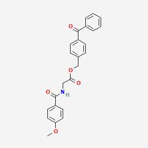 4-Benzoylbenzyl 2-[(4-methoxybenzoyl)amino]acetate