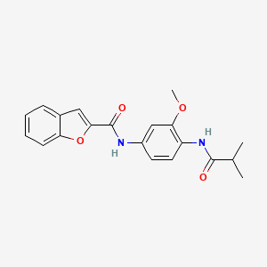 N-[4-(isobutyrylamino)-3-methoxyphenyl]-1-benzofuran-2-carboxamide