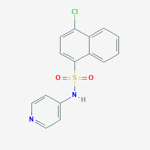 molecular formula C15H11ClN2O2S B360955 4-chloro-N-pyridin-4-ylnaphthalene-1-sulfonamide CAS No. 477307-45-2