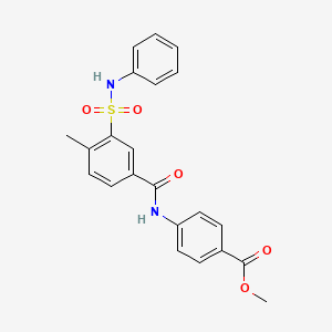 methyl 4-{[3-(anilinosulfonyl)-4-methylbenzoyl]amino}benzoate