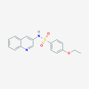 molecular formula C17H16N2O3S B360957 4-乙氧基-N-(3-喹啉基)苯磺酰胺 CAS No. 496014-11-0