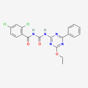 2,4-dichloro-N-{[(4-ethoxy-6-phenyl-1,3,5-triazin-2-yl)amino]carbonyl}benzamide