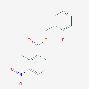 2-fluorobenzyl 2-methyl-3-nitrobenzoate