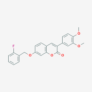 3-(3,4-dimethoxyphenyl)-7-[(2-fluorobenzyl)oxy]-2H-chromen-2-one