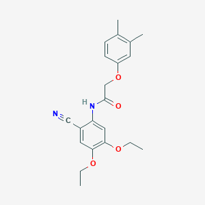 N-(2-cyano-4,5-diethoxyphenyl)-2-(3,4-dimethylphenoxy)acetamide