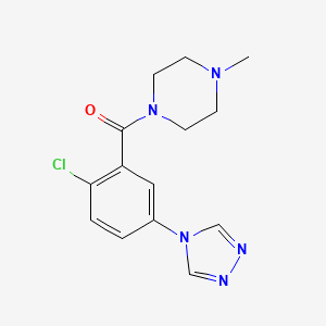 1-[2-chloro-5-(4H-1,2,4-triazol-4-yl)benzoyl]-4-methylpiperazine