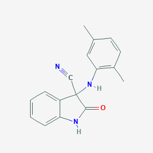 molecular formula C17H15N3O B360990 3-(2,5-Dimethylanilino)-2-oxoindoline-3-carbonitrile CAS No. 380644-04-2