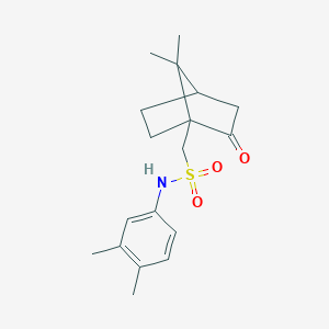 molecular formula C18H25NO3S B361019 1-{7,7-dimethyl-2-oxobicyclo[2.2.1]heptan-1-yl}-N-(3,4-dimethylphenyl)methanesulfonamide CAS No. 379248-36-9