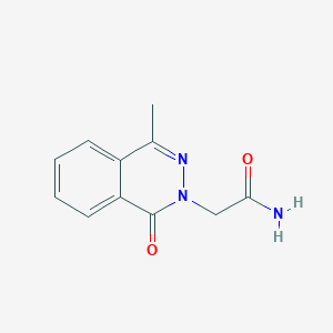 molecular formula C11H11N3O2 B361043 2-(4-Methyl-1-oxophthalazin-2-yl)acetamide CAS No. 68775-83-7