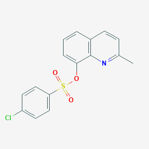 molecular formula C16H12ClNO3S B361083 2-Methyl-8-quinolinyl 4-chlorobenzenesulfonate CAS No. 352444-54-3