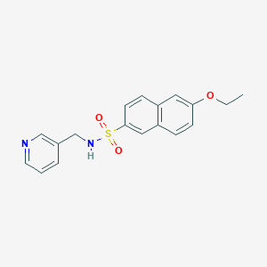 molecular formula C18H18N2O3S B361087 6-ethoxy-N-(3-pyridinylmethyl)-2-naphthalenesulfonamide CAS No. 332021-94-0