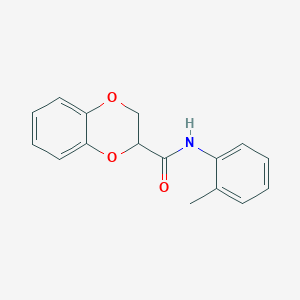 molecular formula C16H15NO3 B361099 N-(2-methylphenyl)-2,3-dihydro-1,4-benzodioxine-2-carboxamide CAS No. 304888-45-7